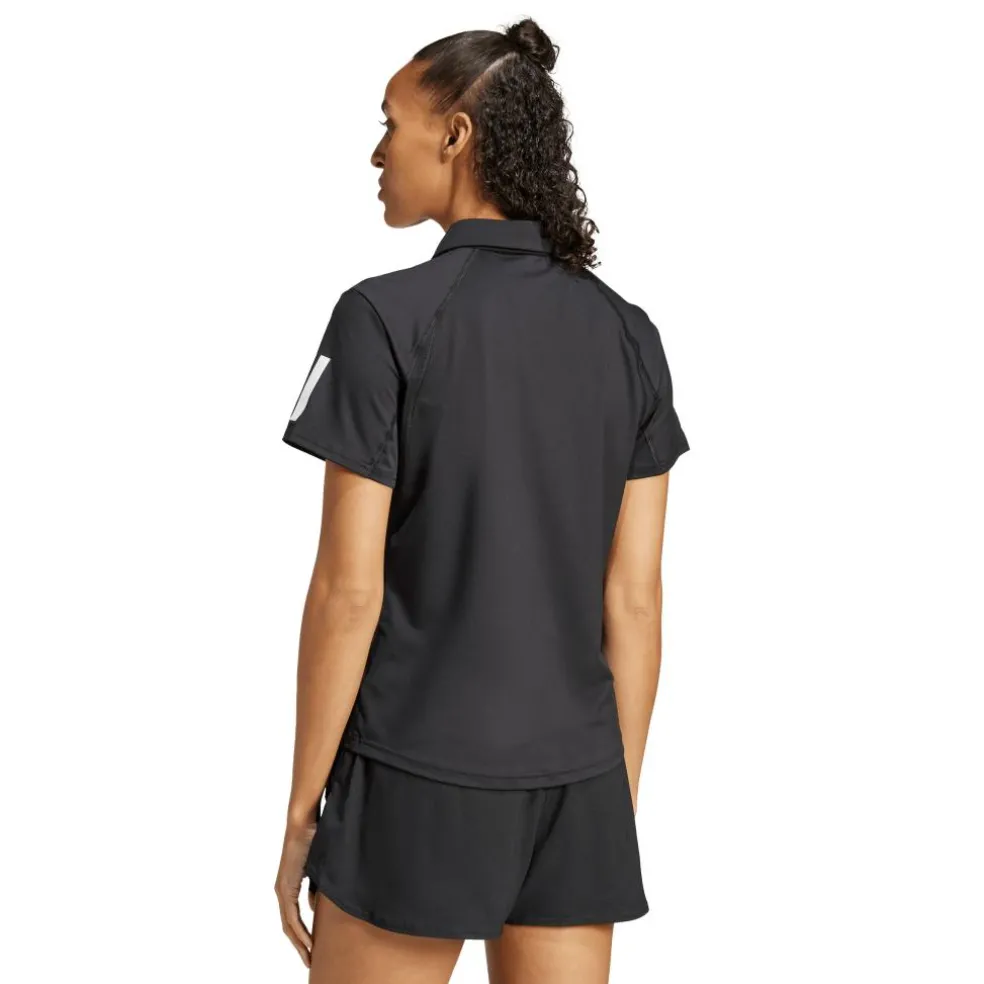 Adidas Club Climacool 3-Stripes tennispolo dames black