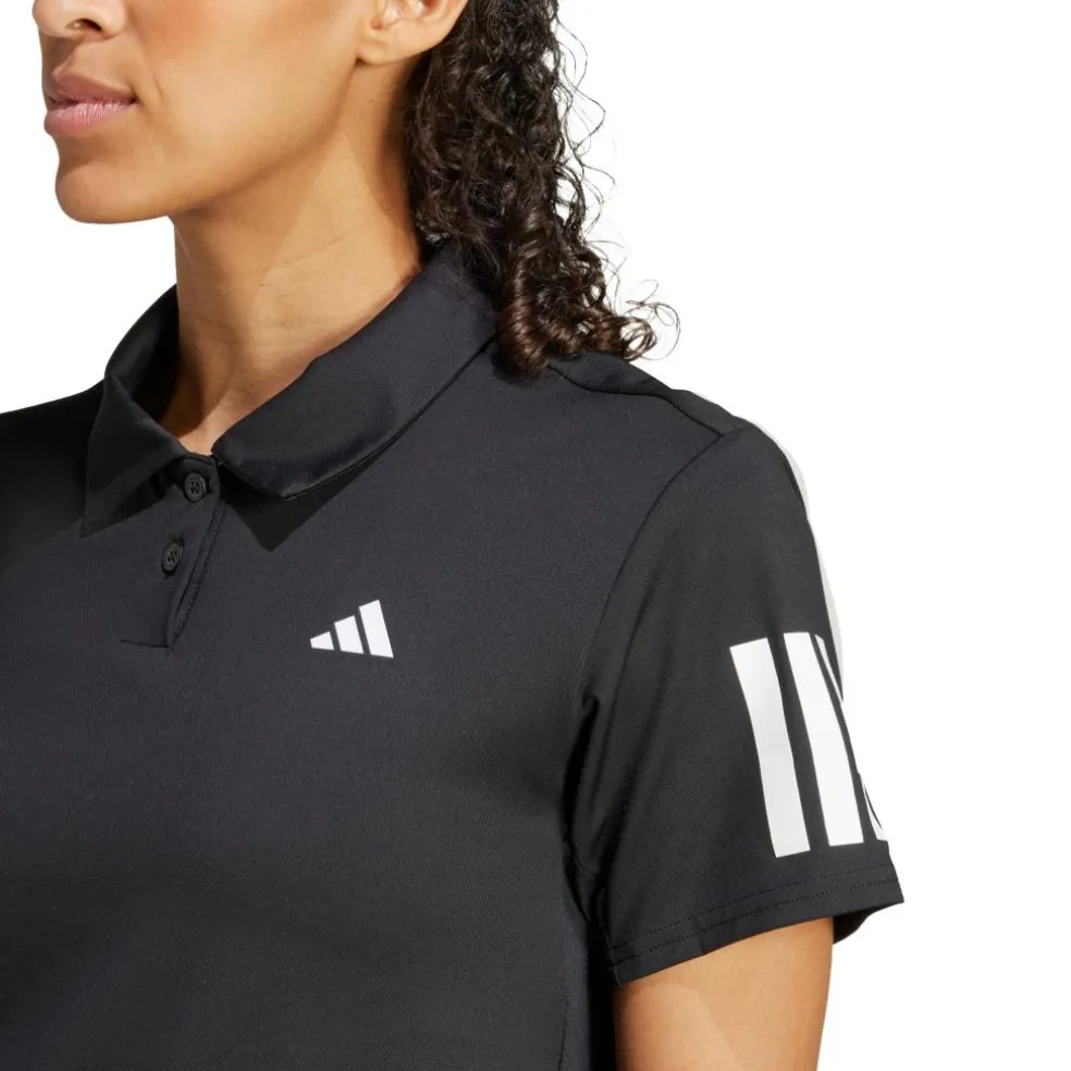Adidas Club Climacool 3-Stripes tennispolo dames black