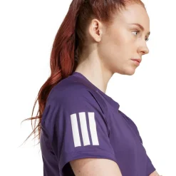 Adidas Club 3-Stripes Climacool tennisshirt dames burgundy
