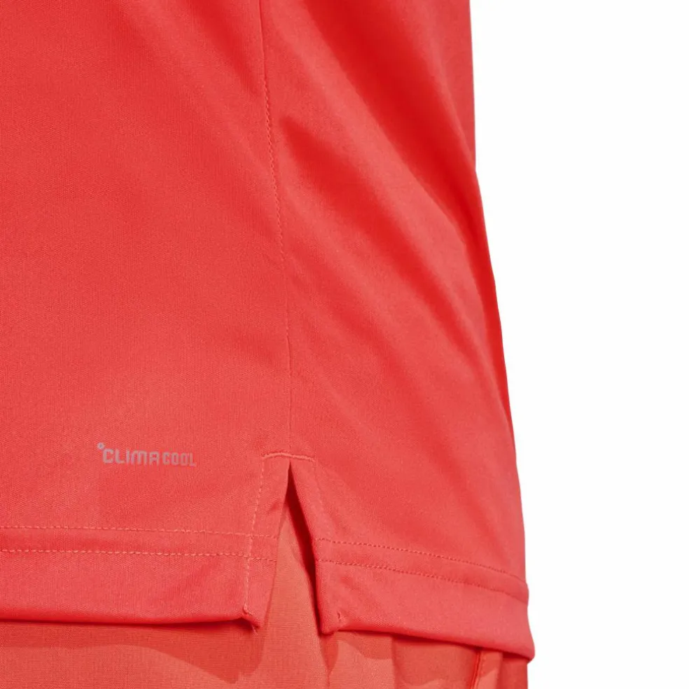 Adidas Club 3-stripes tennisshirt heren semi lucid red