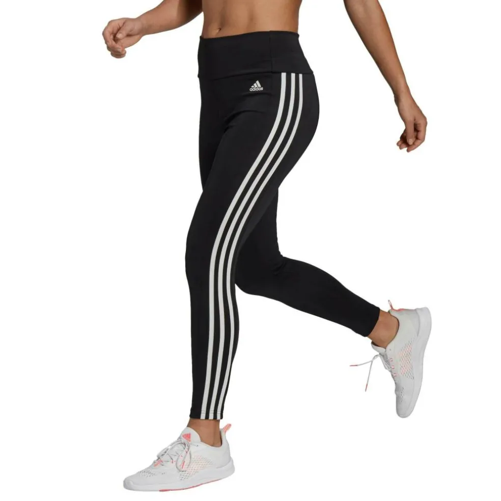 Adidas Designed To Move 3-Stripes sportlegging dames black white
