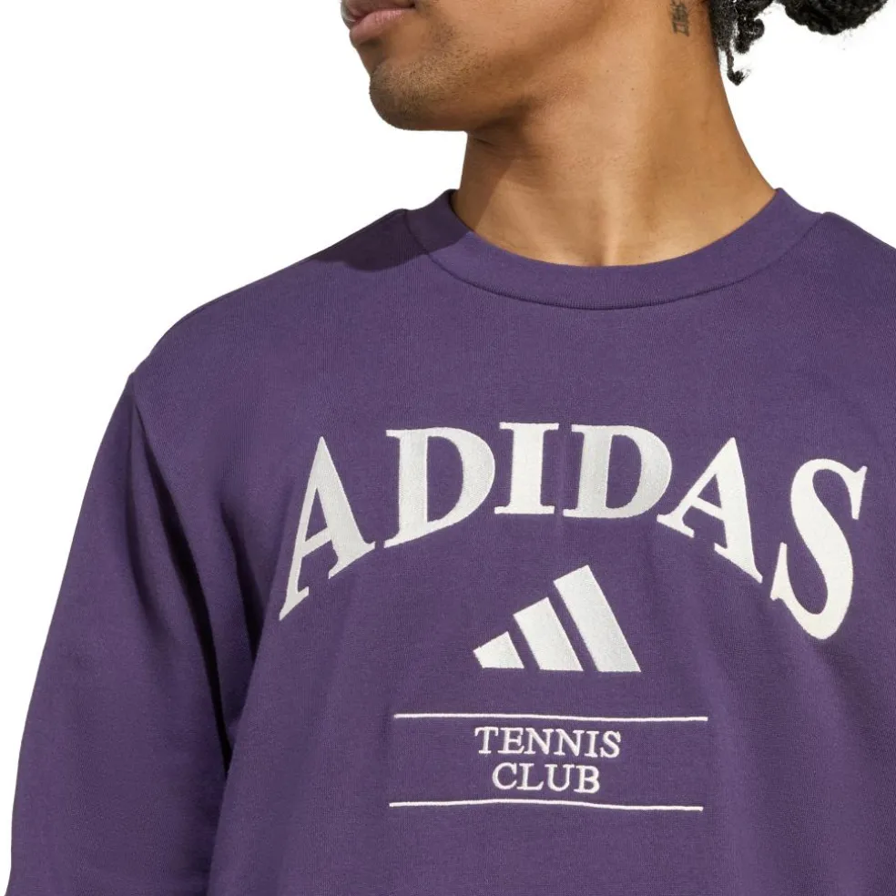 Adidas Heritage Graphic tennistrui heren burgundy chalk white
