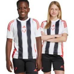 Adidas Messi voetbalshirt junior white semi lucid red