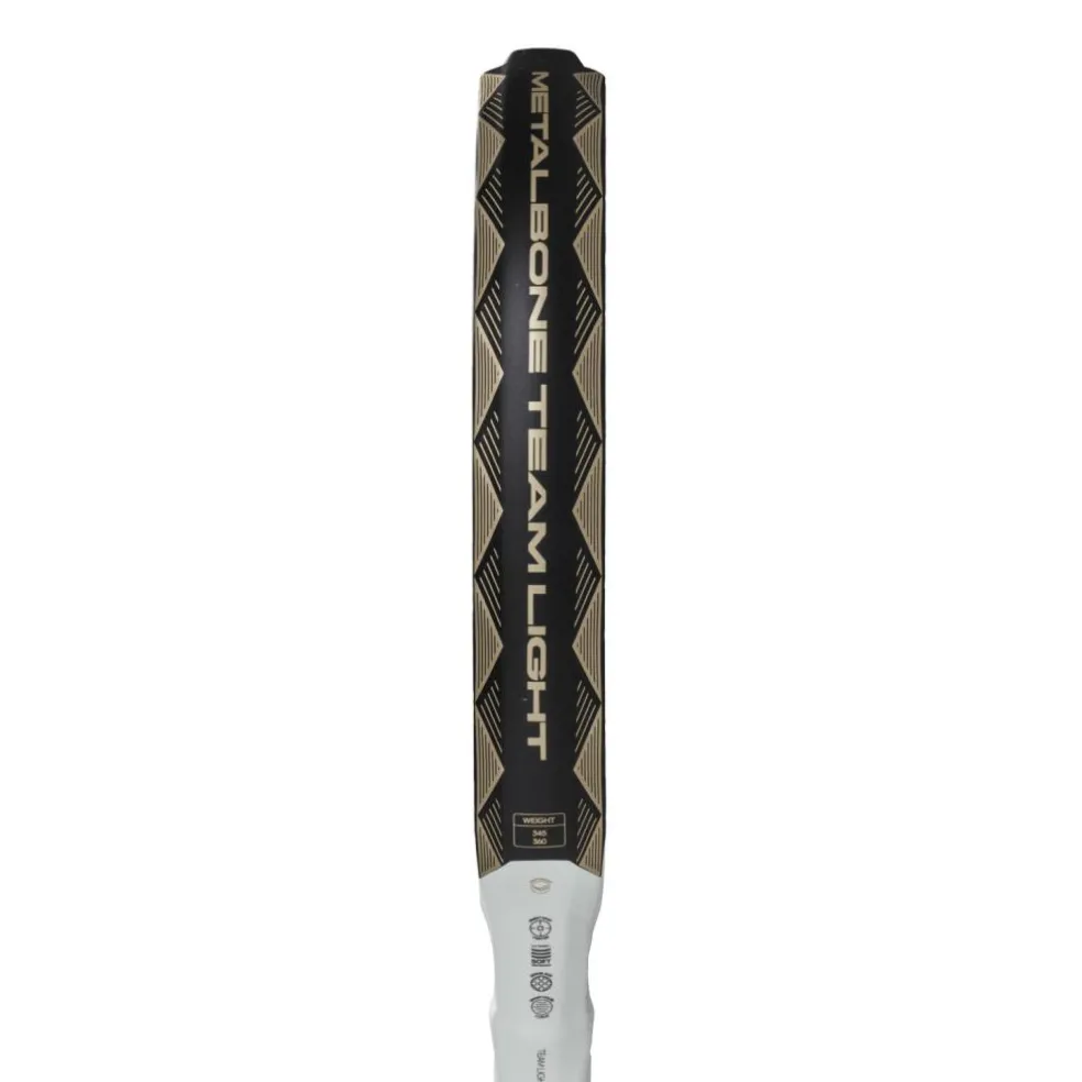 Adidas Metalbone Team Light 3.4 padel racket black tech metal white
