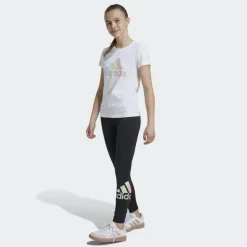Adidas Metallic Print sportlegging junior black