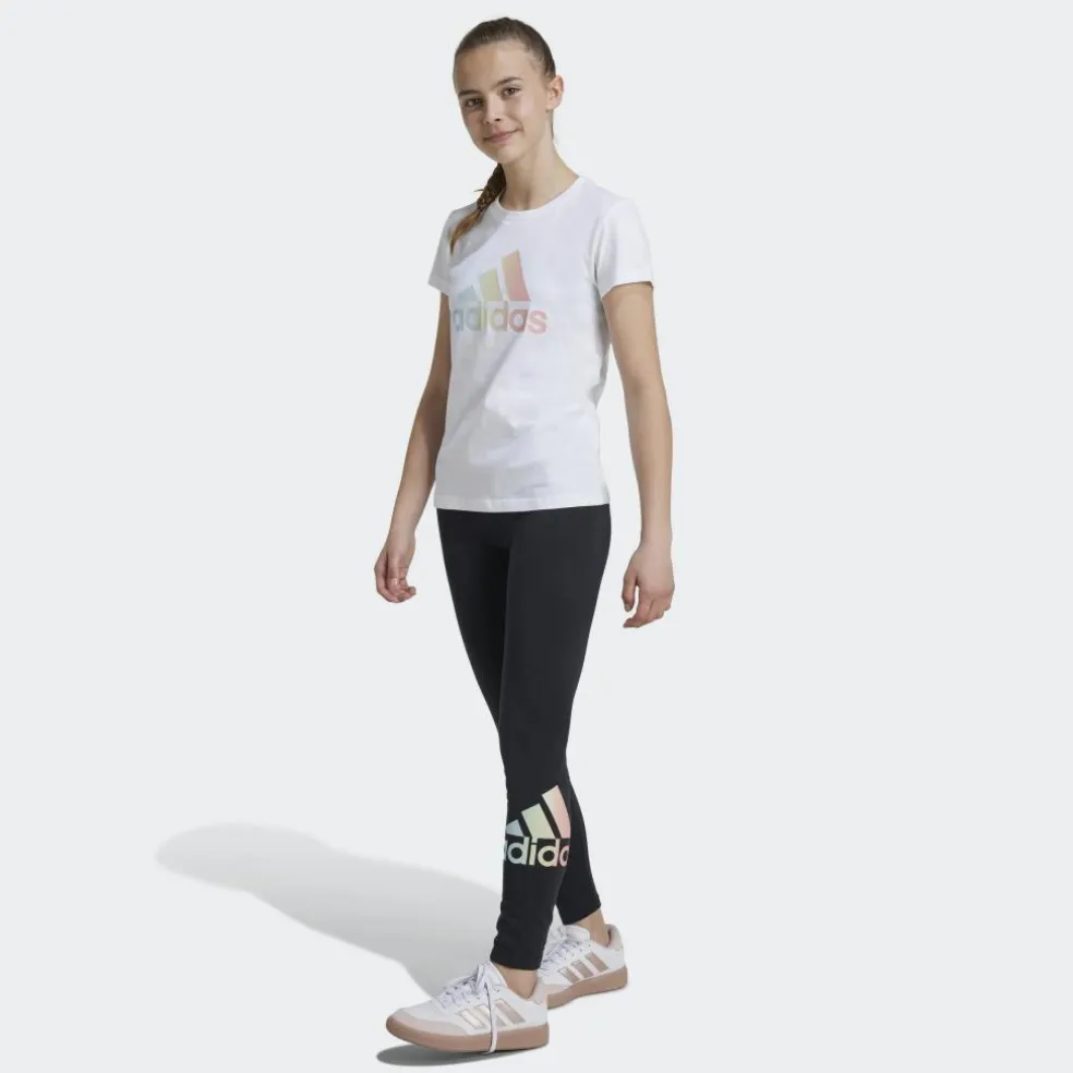 Adidas Metallic Print sportlegging junior black