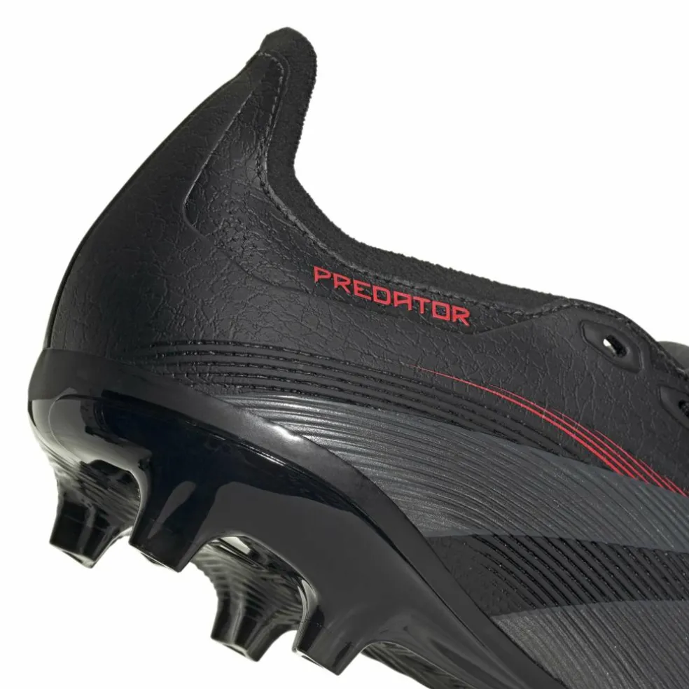 Adidas Predator League FG MG voetbalschoenen heren core black grey four lucid red