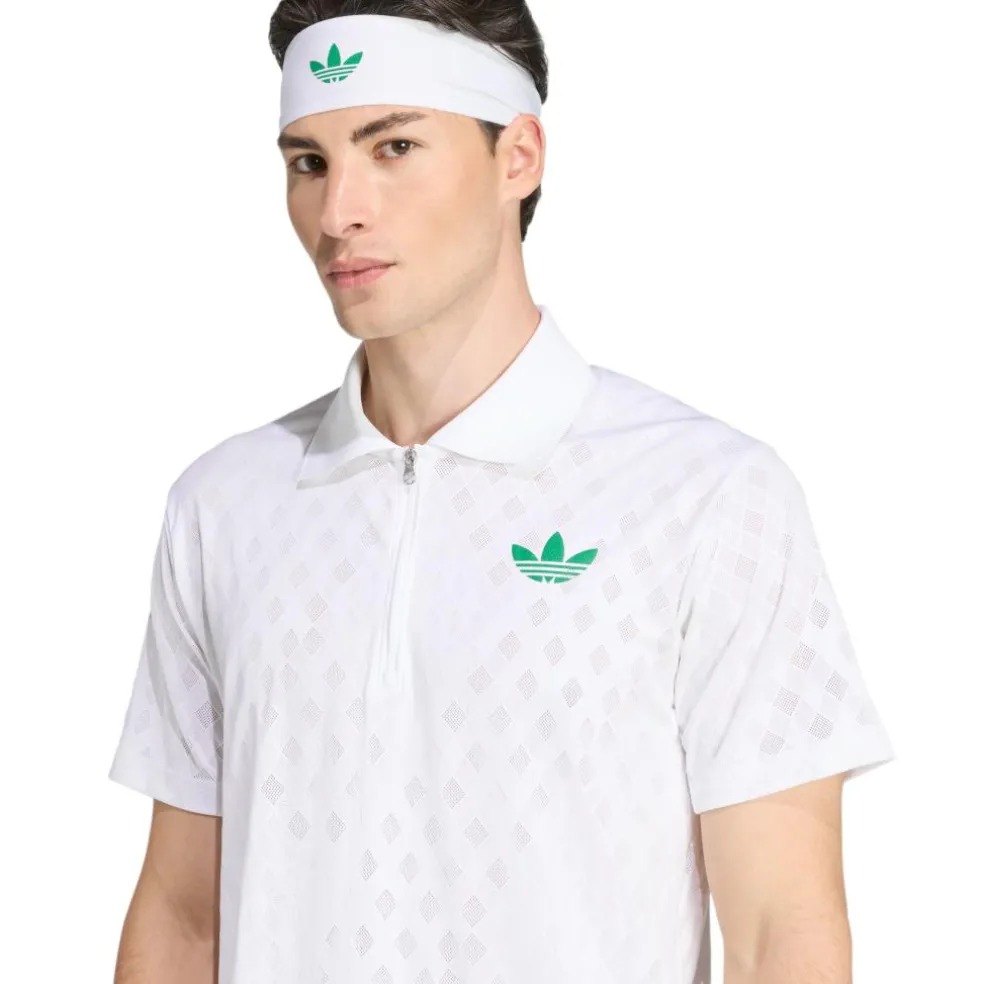 Adidas Pro Climacool+ Freelift tennispolo heren white