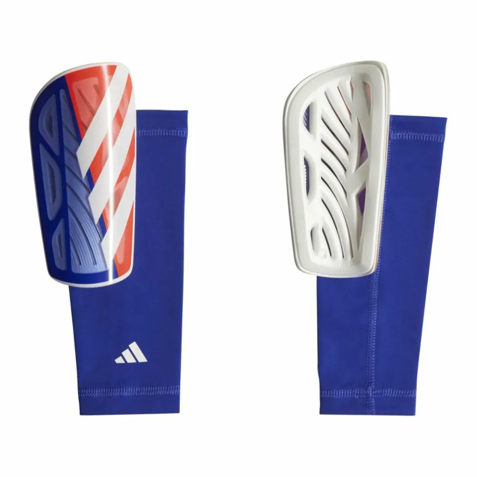 Adidas Tiro League scheenbeschermers solar red lucid blue white