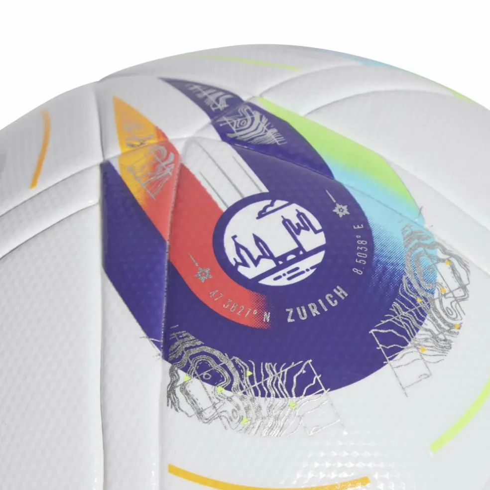 Adidas Women's Euro25 LGE voetbal white pantone lucid lemon