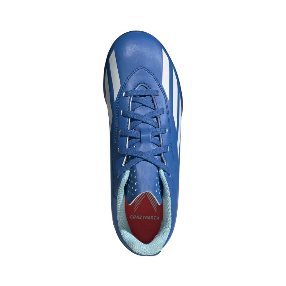 Adidas X Crazyfast.4 TF voetbalschoenen junior blue