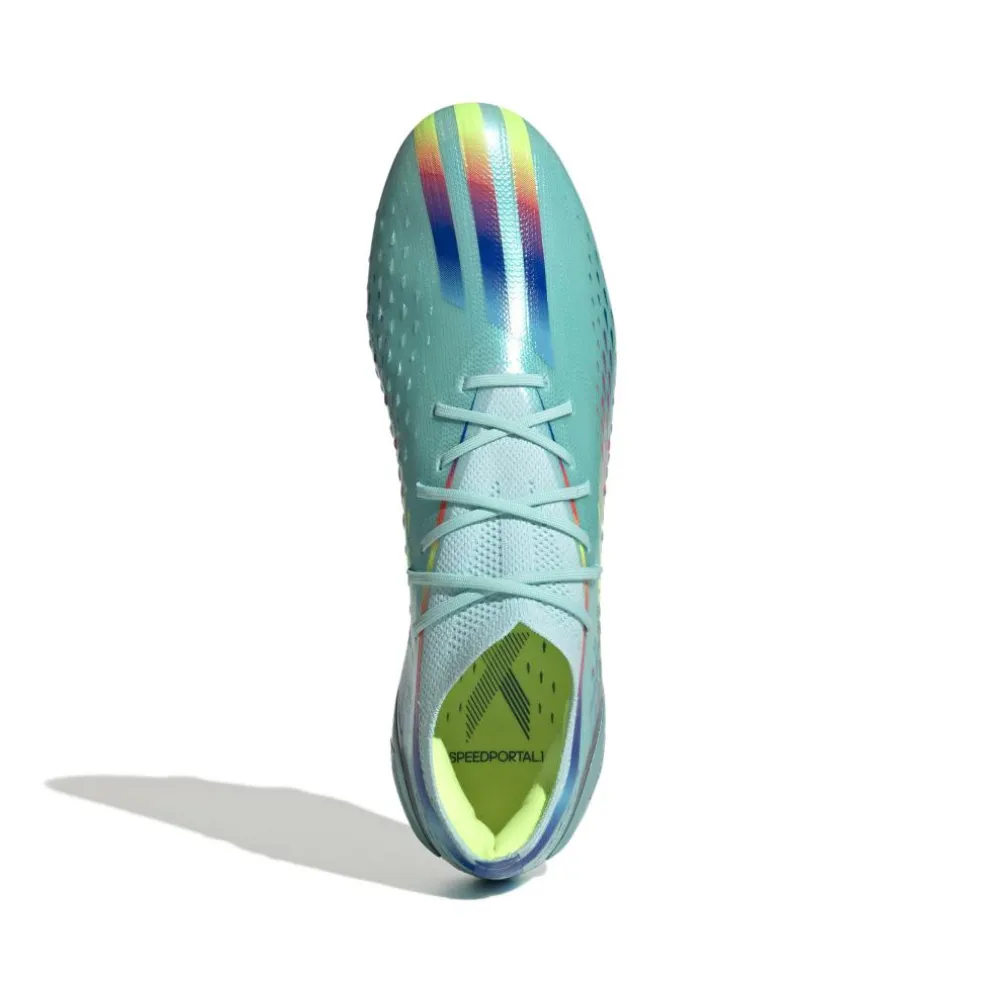 Adidas X Speedportal.1 FG voetbalschoenen heren clear aqua solar red power blue