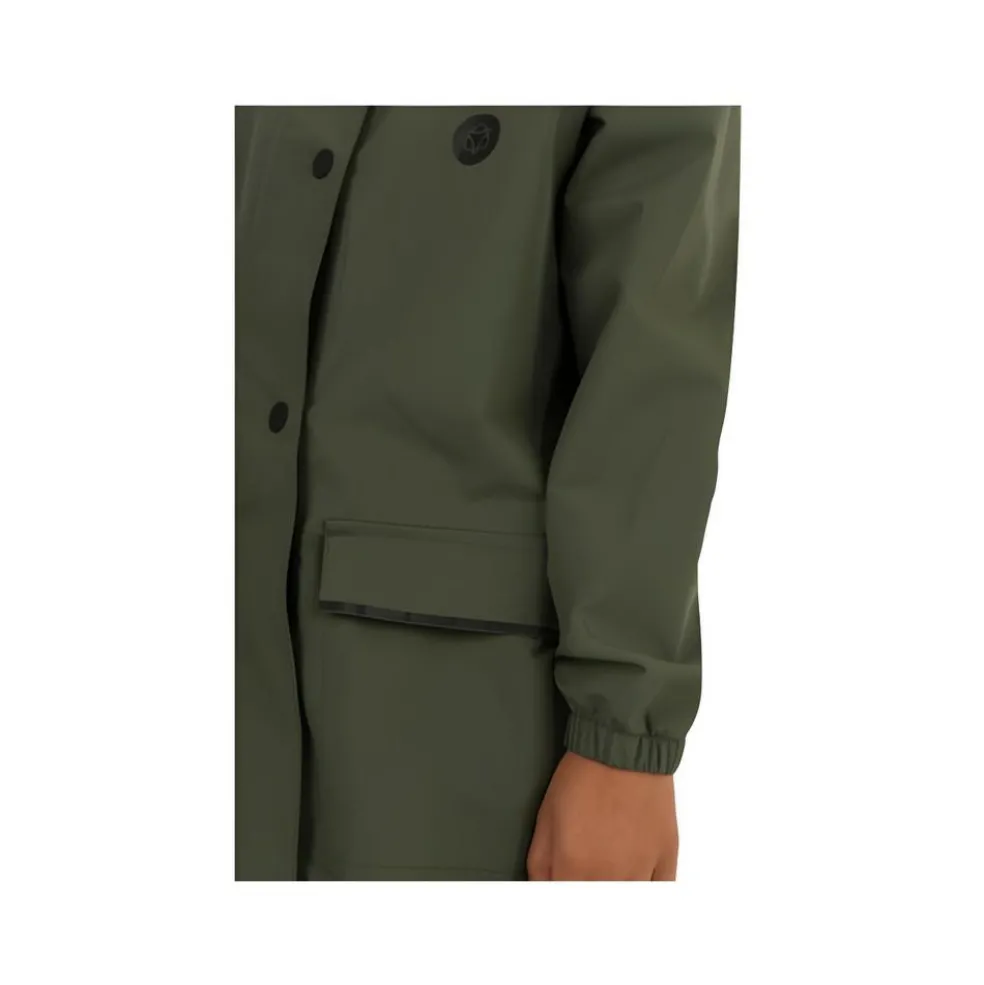Agu Go Kids Parka Essential regenjas junior army green - 122 - 128