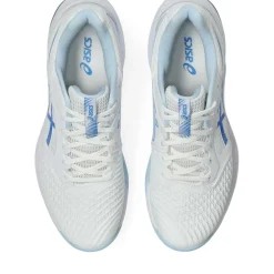 Asics Netburner Ballistic FF 3 indoorschoenen dames white blue coast