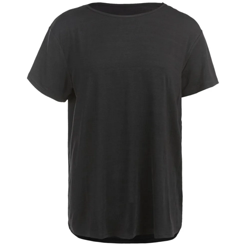Athlecia Lizzy S/S shirt dames black melange