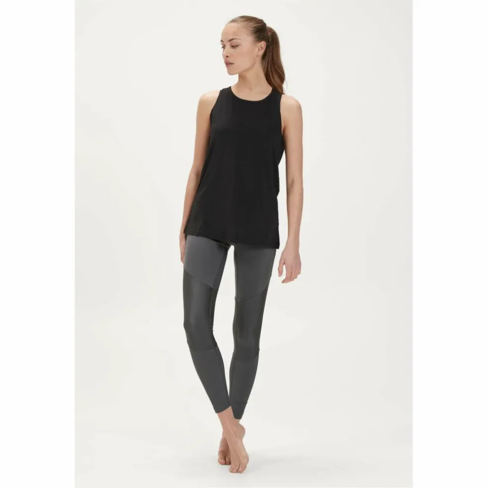 Athlecia Mota tanktop dames black melange
