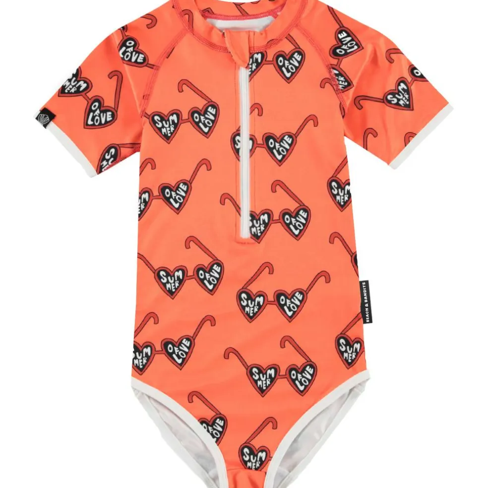 Beach & Bandits Summer of Love badpak junior coral
