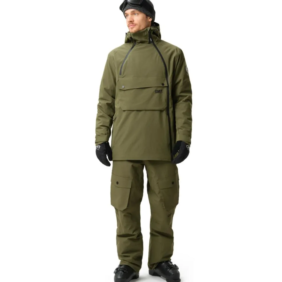 ColourWear Foil anorak winterjas heren dark olive