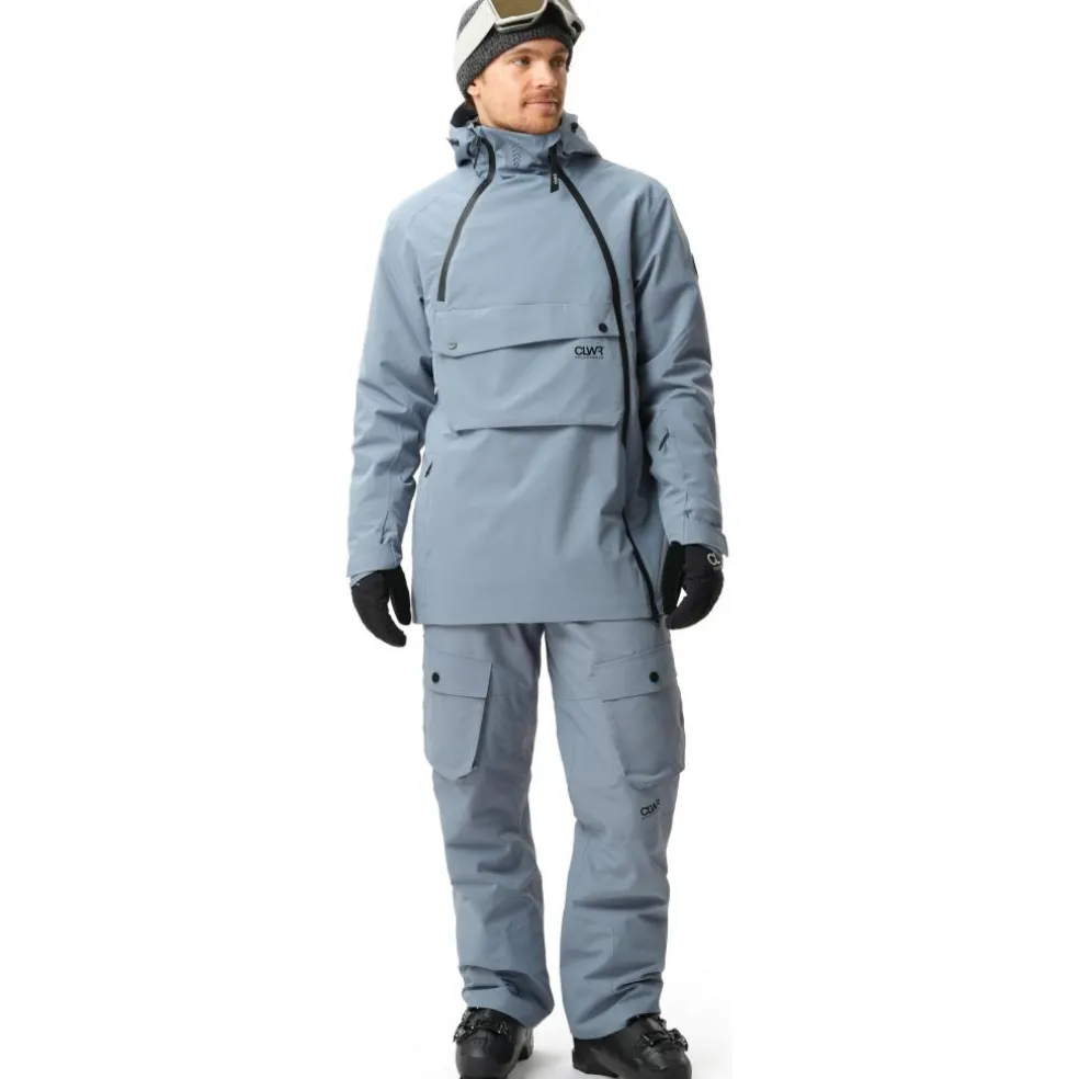 ColourWear Foil anorak winterjas heren grey blue