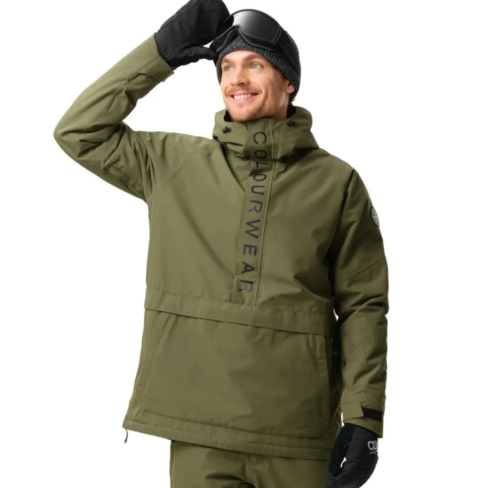 ColourWear Signature anorak winterjas heren dark olive