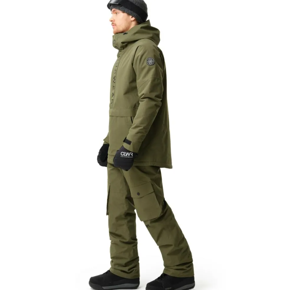 ColourWear Signature anorak winterjas heren dark olive