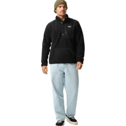 ColourWear Snap Fleece Pile heren black