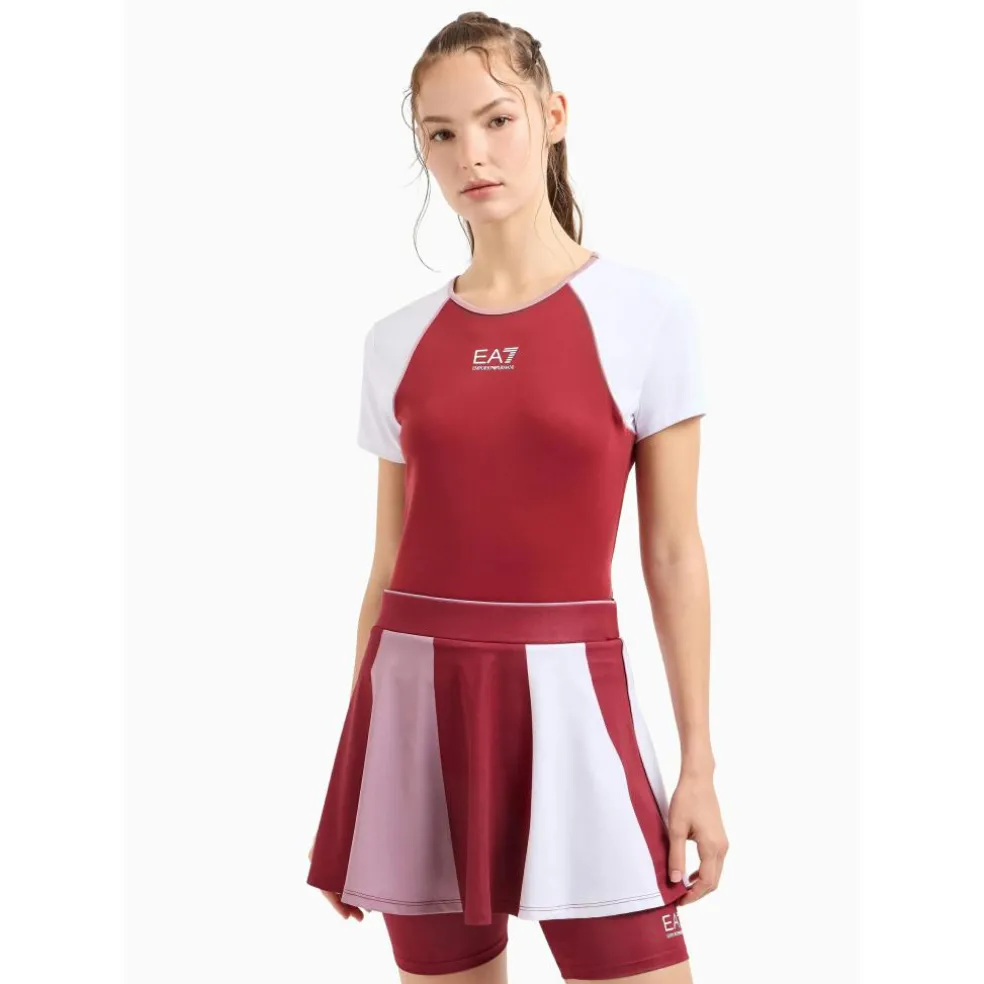 EA7 6DTN51-TJ04Z tennisrokje dames red