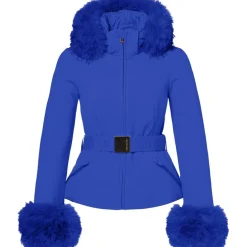 Goldbergh GISELLE FAUX softshell winterjas dames dazzling blue