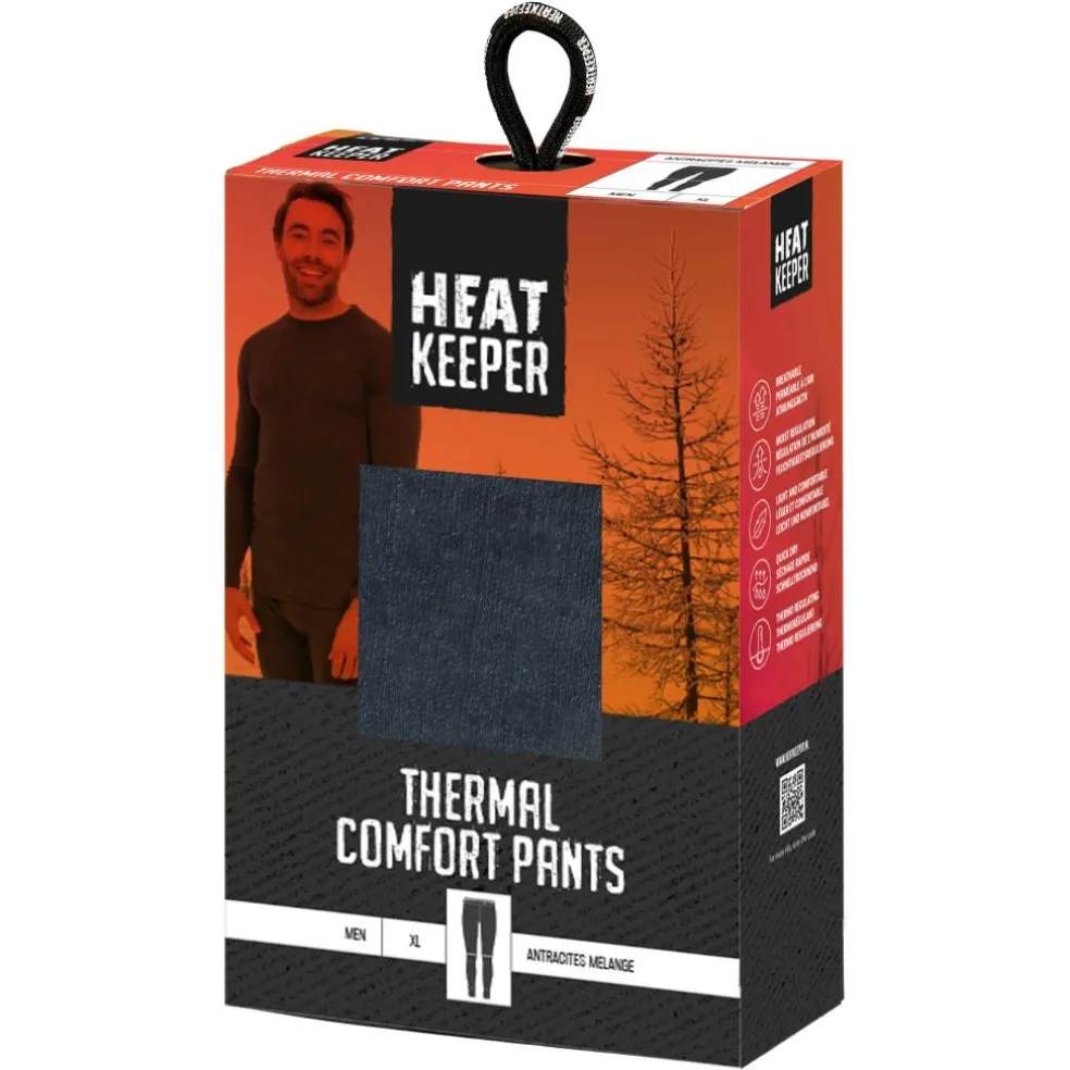 Heatkeeper Basic thermobroek heren antraciet