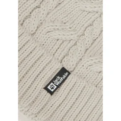 Jack Wolfskin Pompom muts pale sand
