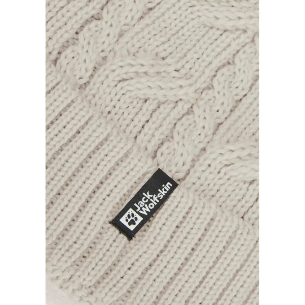Jack Wolfskin Pompom muts pale sand