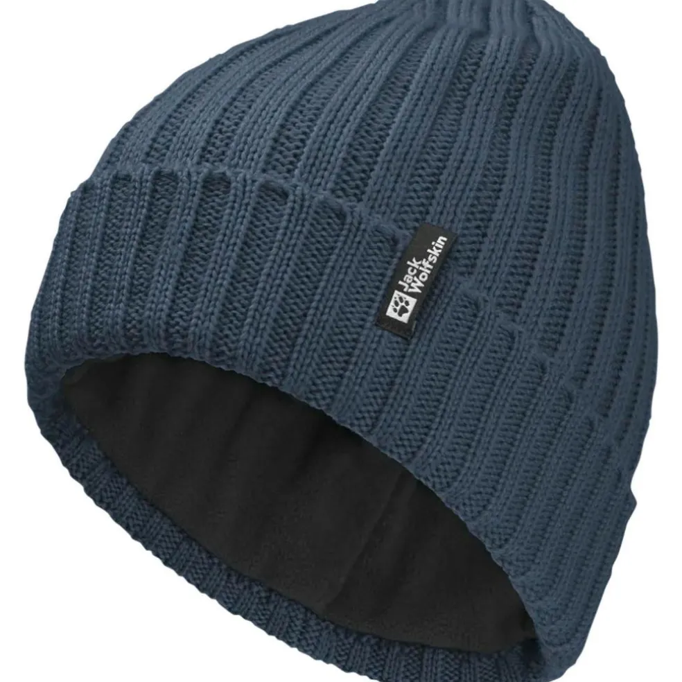 Jack Wolfskin Rib Knit muts midnight sky