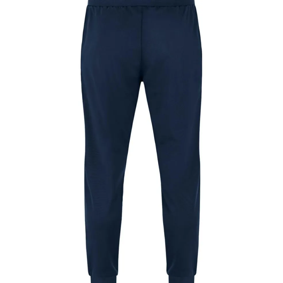 JAKO Allround Polyester trainingsbroek marine fluogeel