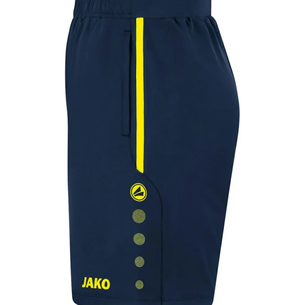Jako Allround voetbalbroekje marine fluogeel