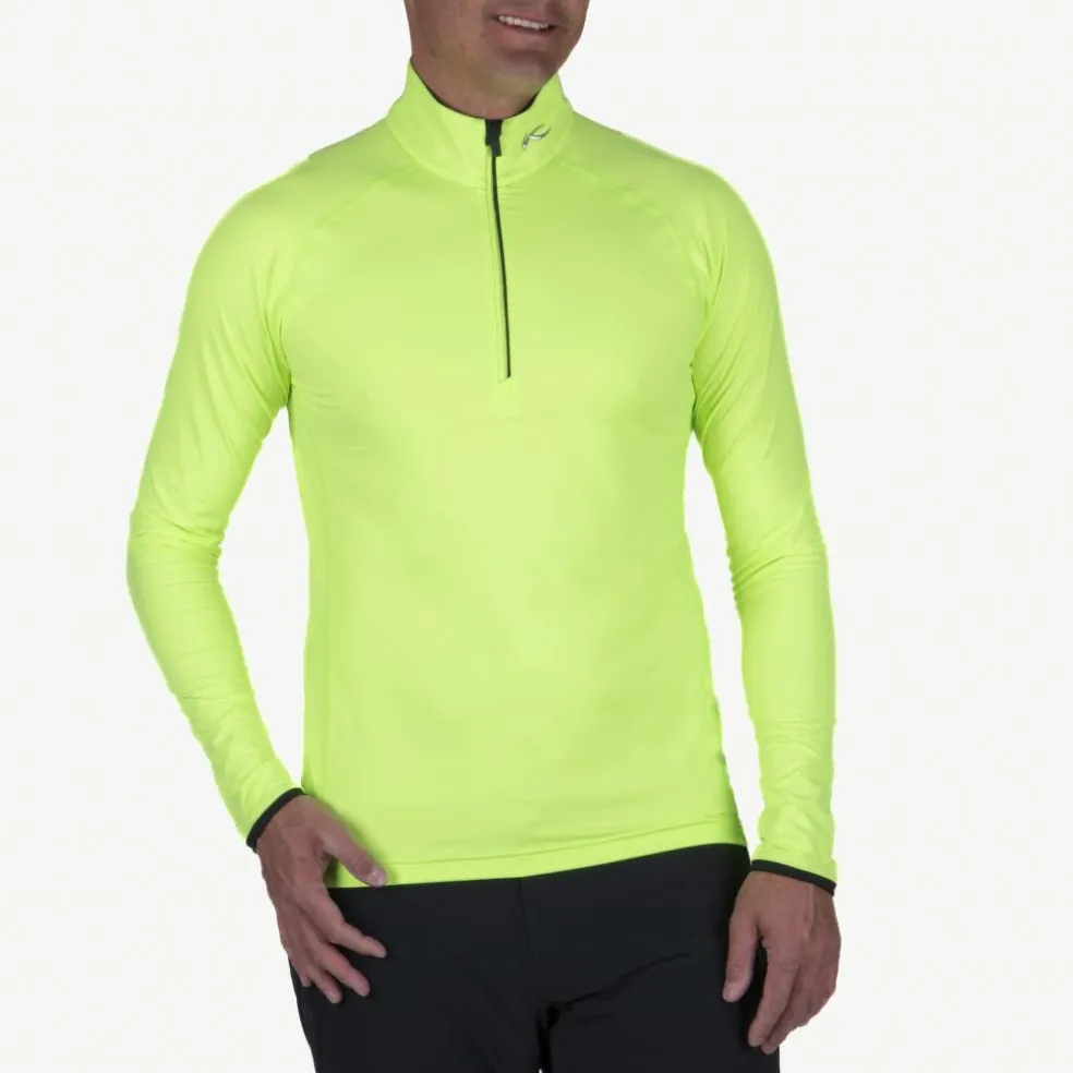 Kjus Feel Half-Zip skipully heren limelight black