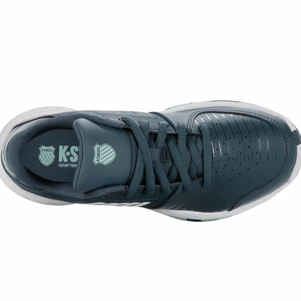 K-Swiss Court Express Omni tennisschoenen junior indian teal white aqua splash