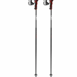 Leki Airfoil 3D skistokken black dark anthracite bright red
