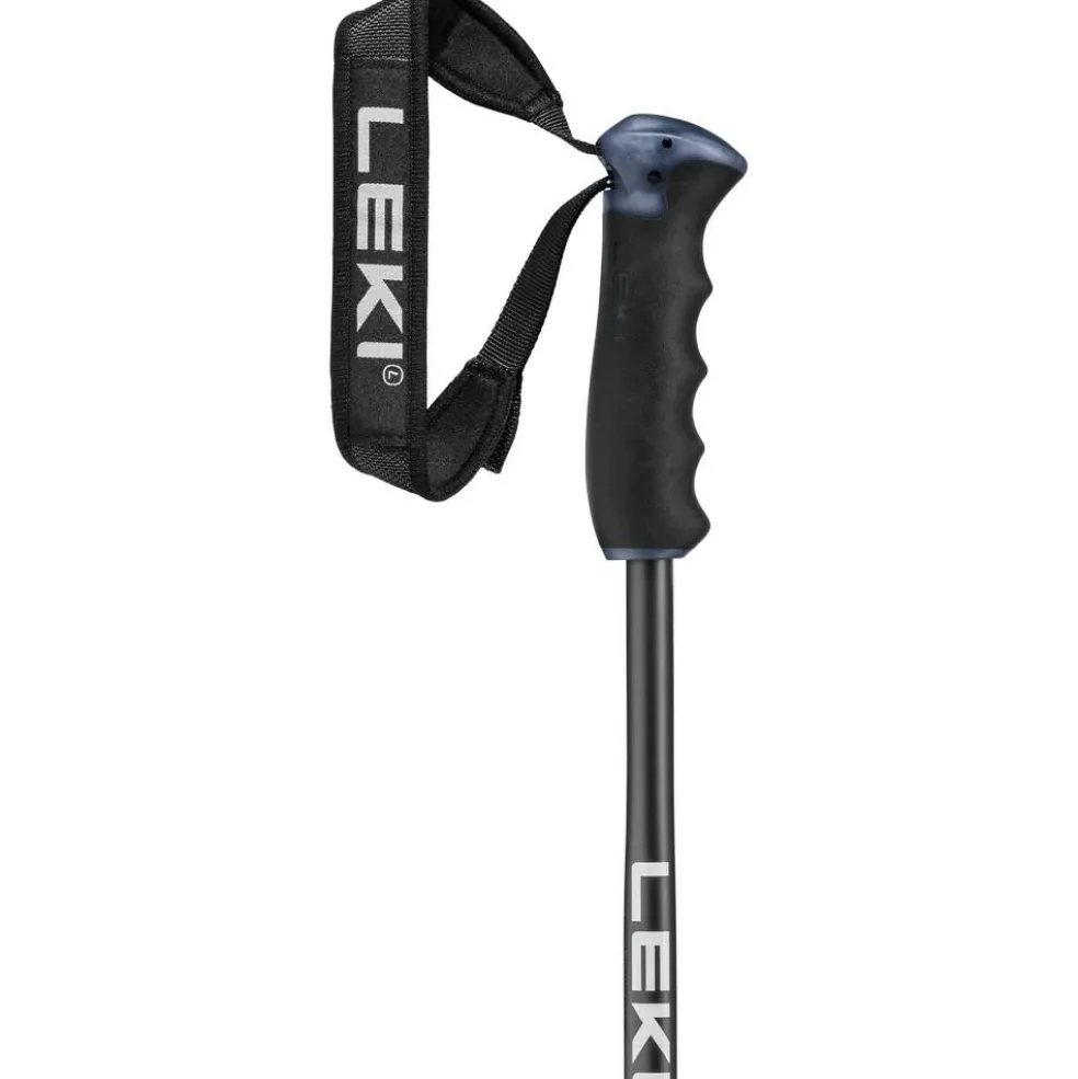 Leki Neolite Airfoil skistokken black dark anthracite neon orange