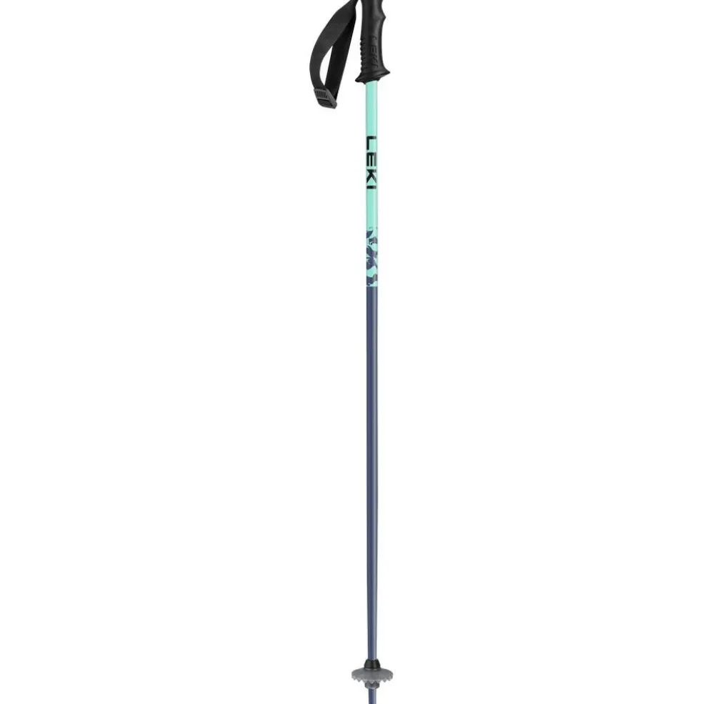 Leki Rider skistokken junior dark blue light turquoise white
