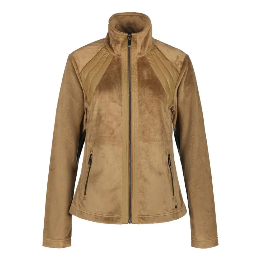 Luhta Altovaara fleece vest dames brown