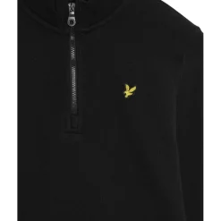 Lyle & Scott Quarter Zip Pullover sweater junior jet black