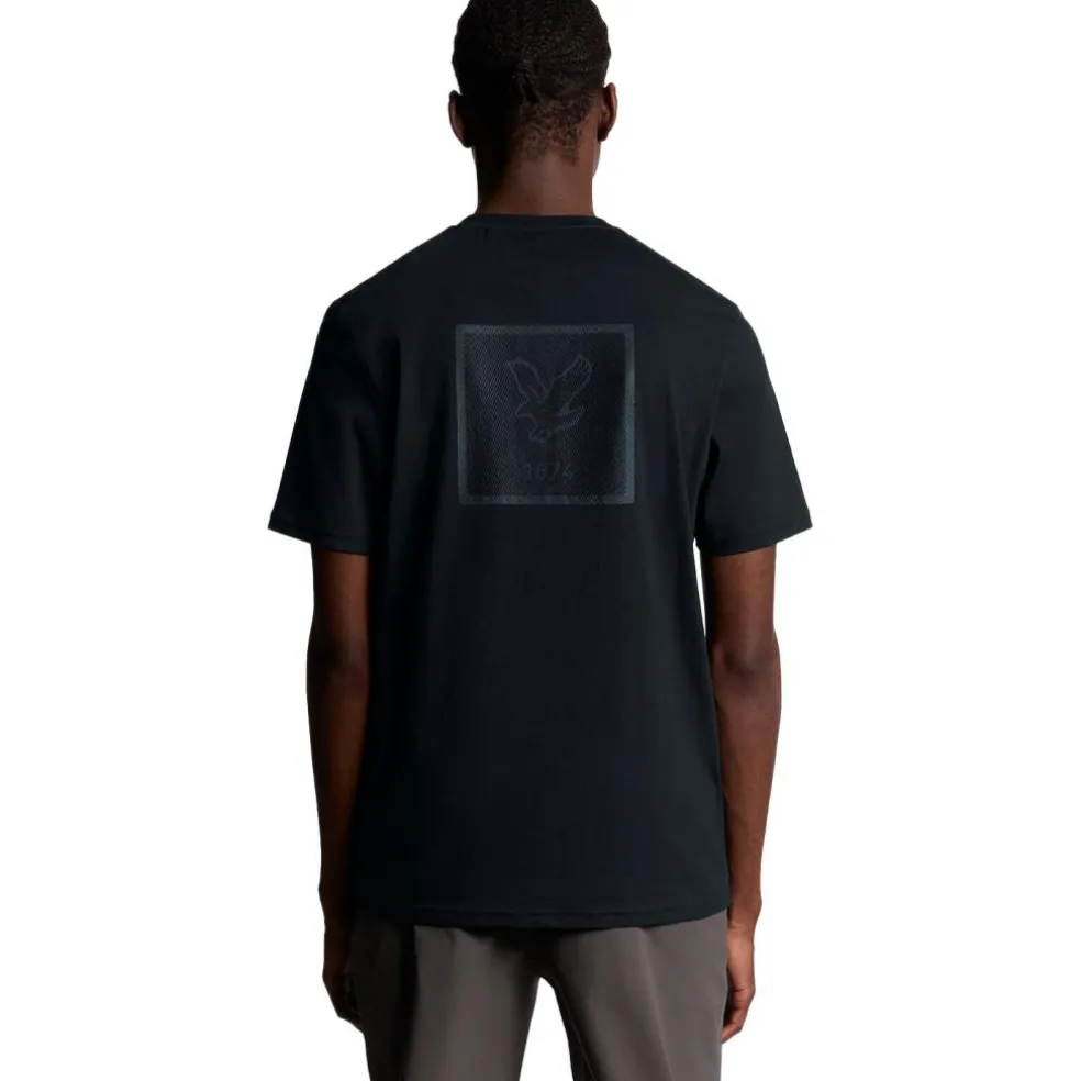 Lyle & Scott Sports Tonal Logo shirt heren dark navy