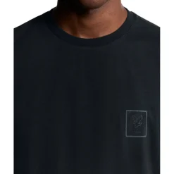 Lyle & Scott Sports Tonal Logo shirt heren dark navy