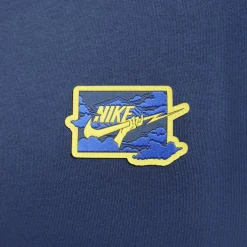 Nike Club FT Crew Bolt sweater heren midnight navy lightening