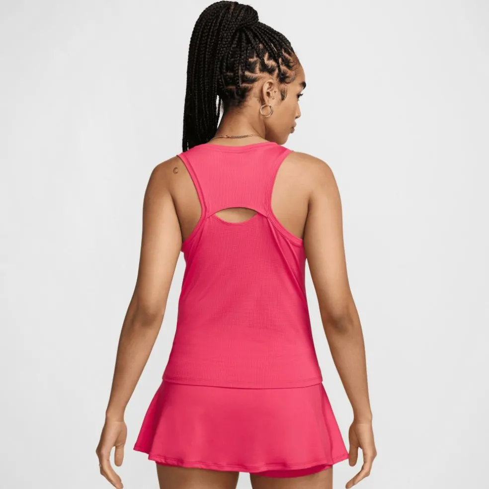 Nike Court Victory tennis tanktop dames aster pink black