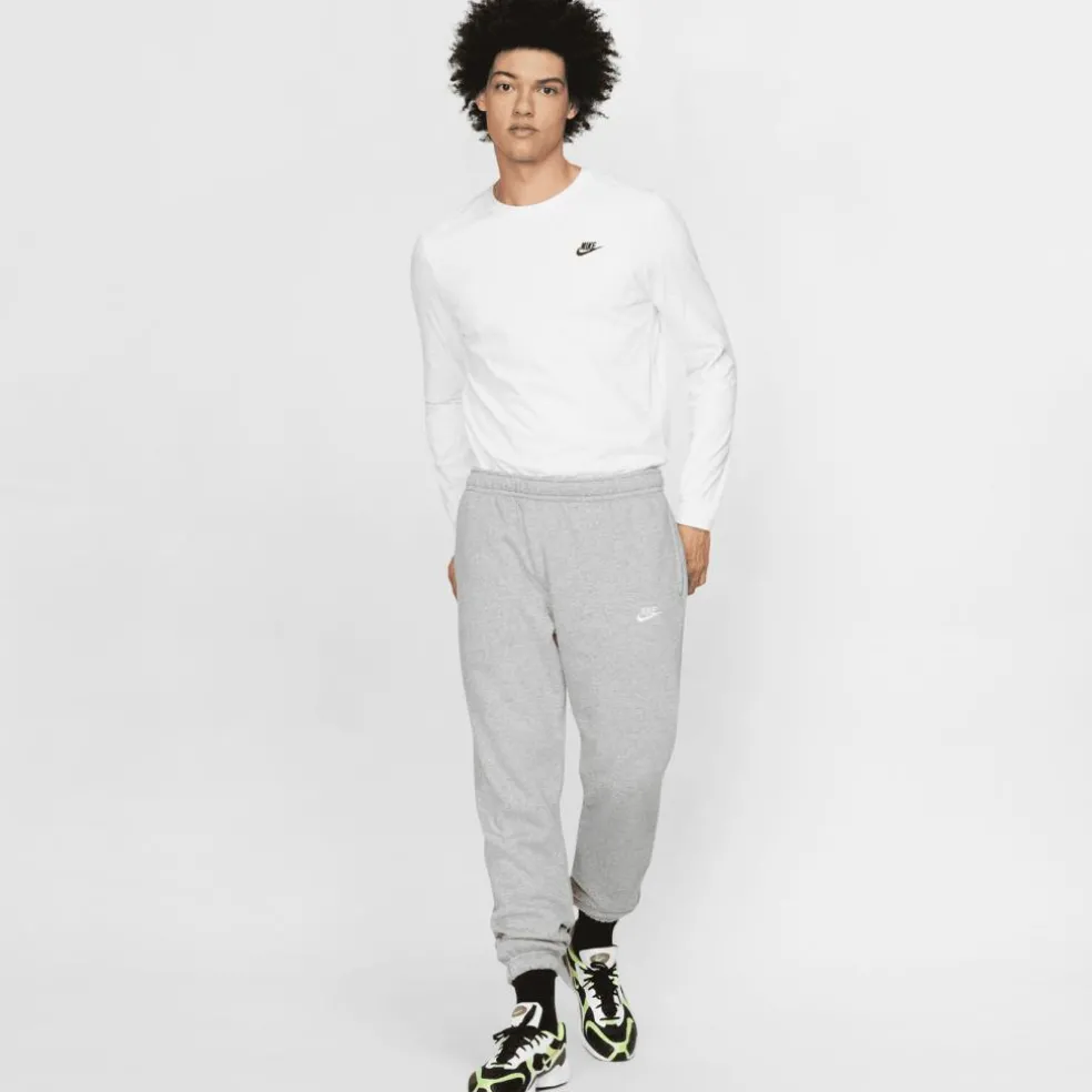 Nike Sportswear Club Fleece joggingbroek heren dark greyheather matte silver white