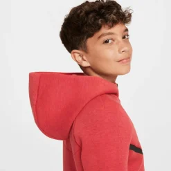 Nike Sportswear Tech Fleece vest junior light university red heather black