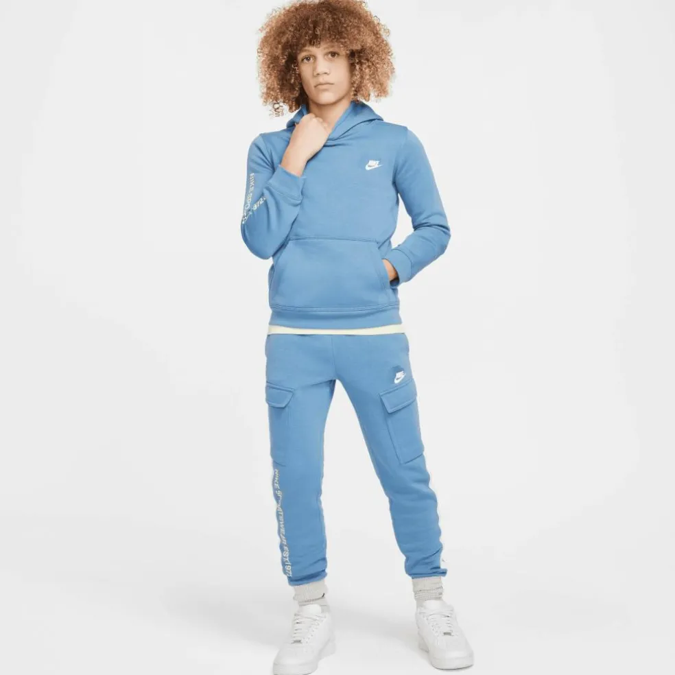 Nike Standard Issue hoodie junior aegean storm