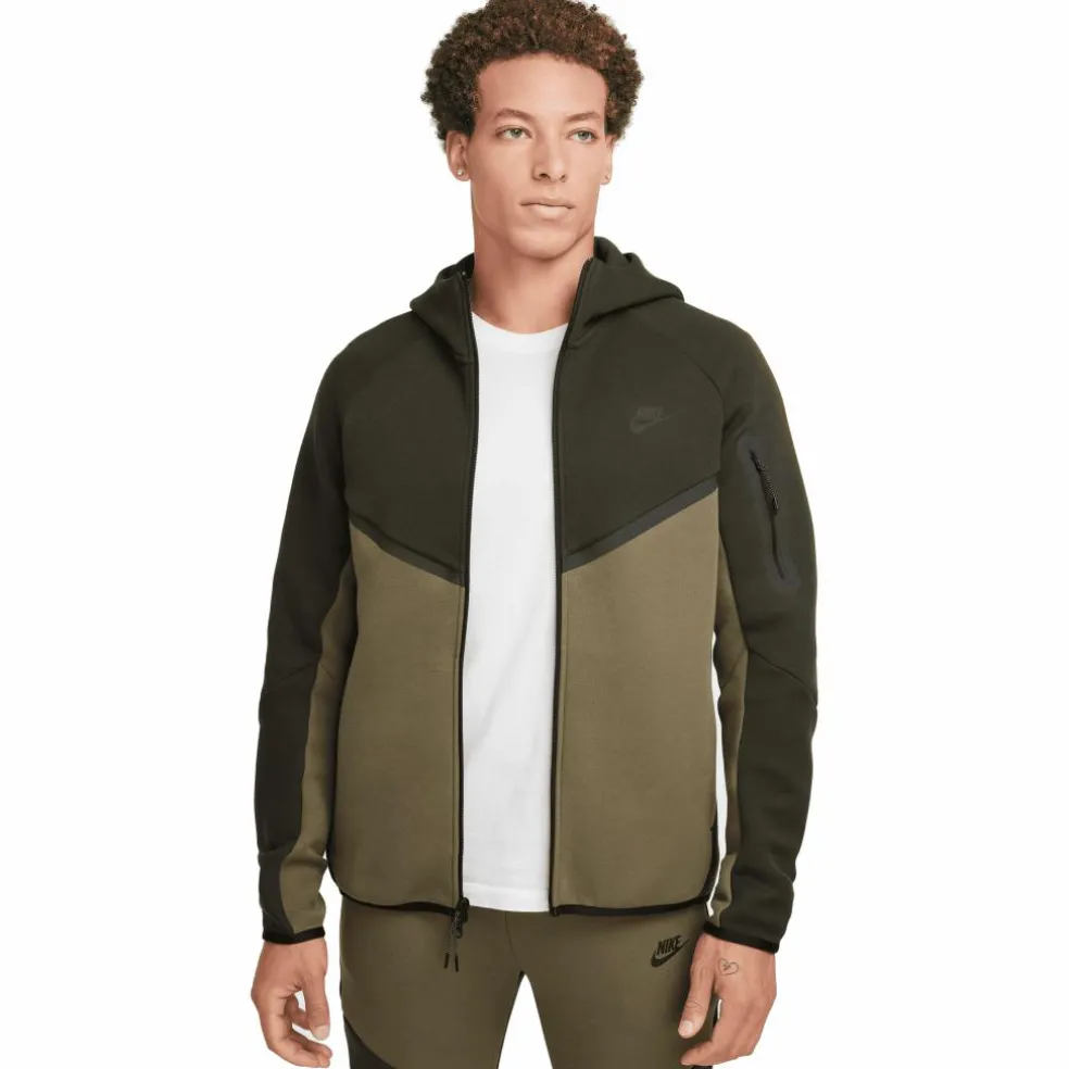Nike Tech Fleece Windrunner vest heren sequoia medium olive black