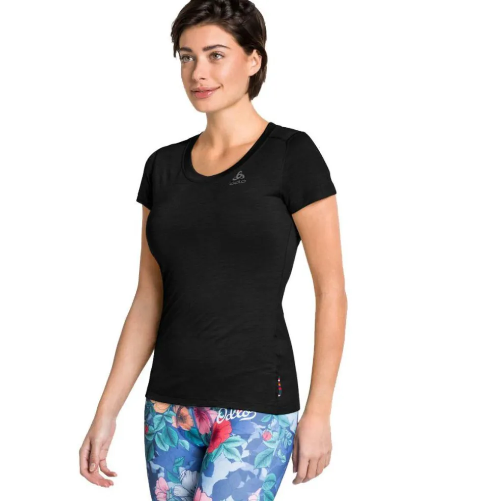 ODLO Performance Wool Light SS thermoshirt dames black